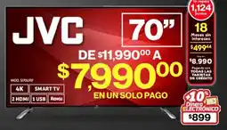 Soriana Mercado JVC smart tv 70" oferta