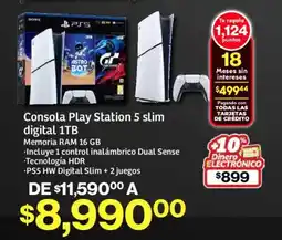 Soriana Mercado Play station 5 consola slim digital 1TB oferta