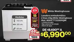 Soriana Mercado White-westinghouse lavadora semiautomática oferta