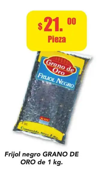 Frijol Negro Grano de Oro 1kg