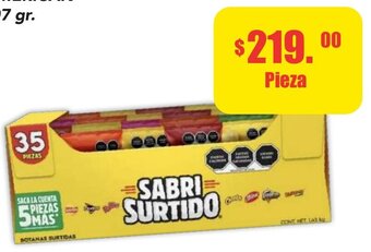 Sabrisurtido Sabritas 35 pzas.