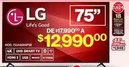 Soriana Mercado LG smart tv 75" oferta