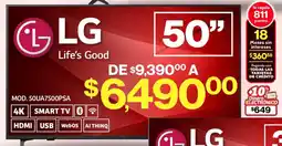 Soriana Mercado LG smart tv 50" oferta