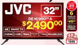 Soriana Mercado JVC smart tv 32" oferta