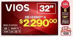 Soriana Mercado VIOS smart tv 32" oferta