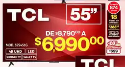Soriana Mercado TCL smart tv 55" oferta