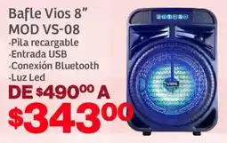 Soriana Mercado Vios bafle 8" oferta