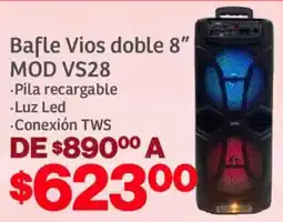 Soriana Mercado Vios bafle doble 8" oferta