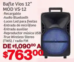 Soriana Mercado Vios bafle 12" oferta
