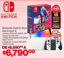 Soriana Mercado Nintendo switch oled mario kart 8 oferta