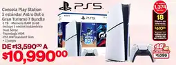 Soriana Mercado Consola play station 5 estándar astro bot o gran turismo 7 bundle oferta