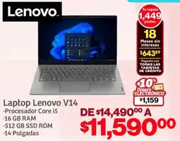 Soriana Mercado Lenovo laptop V14 oferta