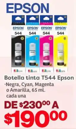 Soriana Mercado Epson botella tinta T544 oferta