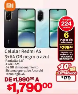 Soriana Mercado Xiaomi redmi celular A5 oferta
