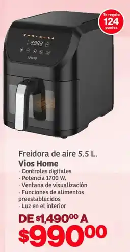 Soriana Mercado Vios home freidora de aire oferta