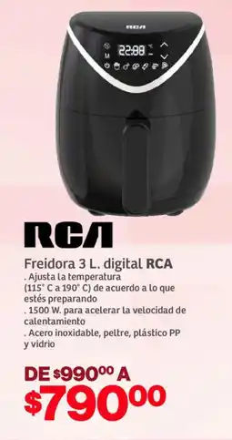 Soriana Mercado RCA freidora digital oferta