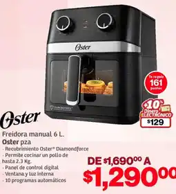 Soriana Mercado Oster freidora manual oferta