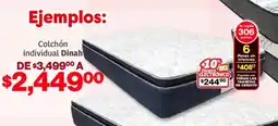 Soriana Mercado Dinah colchón individual oferta