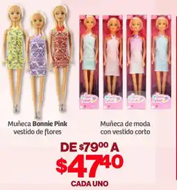 Soriana Mercado Bonnie pink muñeca vestido de flores oferta