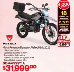 Soriana Mercado Veloci moto revenge dynamic gris 2026 oferta