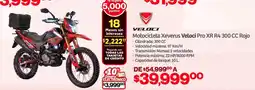 Soriana Mercado Veloci motocicleta xeverus pro XR R4 300 CC rojo oferta
