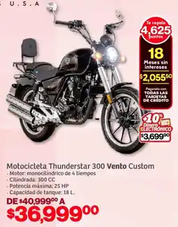 Soriana Mercado Vento motocicleta thunderstar 300 custom oferta
