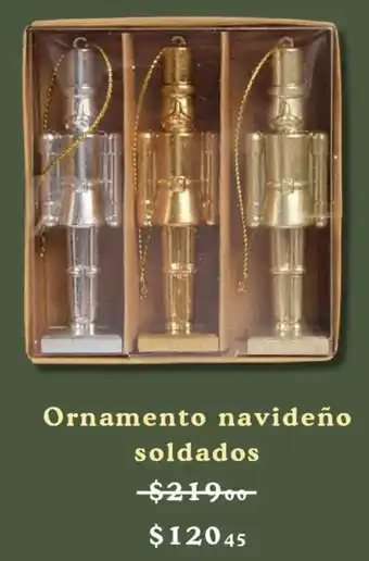 Liverpool Ornamento navideño soldados oferta