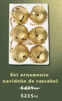 Liverpool Set ornamento navideño de cascabel oferta