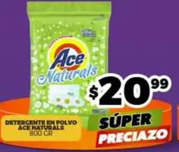 Merco Ace naturals detergente en polvo oferta
