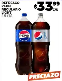 Merco Pepsi refresco regular o light oferta