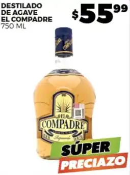 Merco El compadre destilado de agave oferta