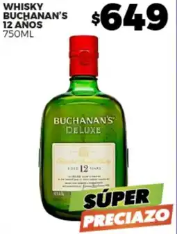Merco Buchanan's whisky 12 años oferta