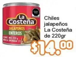 Merza La Costeña jalapeños enteros oferta