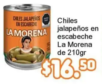 La Morena chiles jalapeños en escabeche
