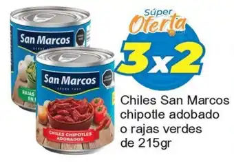 San Marcos chiles chipotle adobado o rajas verdes