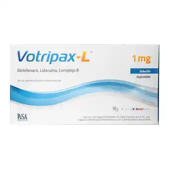 Farmacias YZA Votripax-L 3 Jgas Prellenadas 1Mg oferta