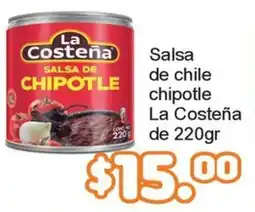 Merza La costeña salsa de chile chipotle oferta