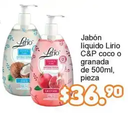 Merza Lirio jabón líquido c&p coco o granada oferta