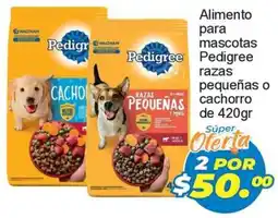 Merza Pedigree alimento para mascotas razas pequeñas o cachorro oferta