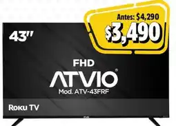 Bodega Aurrerá Atvio smart tv 43" oferta