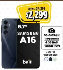 Bodega Aurrerá Samsung galaxy A16 oferta