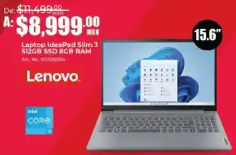 Lenovo laptop ideapad slim 3