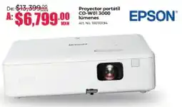 Office Depot Epson proyector portátil co-w01 3000 lúmenes oferta