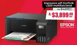 Office Depot Epson impresora wifi ecotank L3251 multifuncional oferta