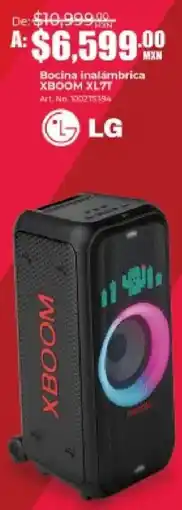 Office Depot Lg bocina inalámbrica xboom xl7t oferta