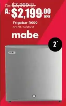 Office Depot Mabe frigobar R600 2' oferta