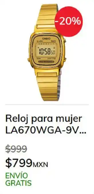Sanborns Reloj para mujer LA670WGA-9V oferta