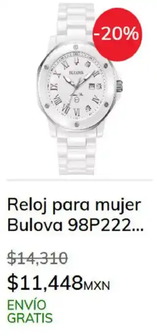 Sanborns Bulova reloj para mujer oferta