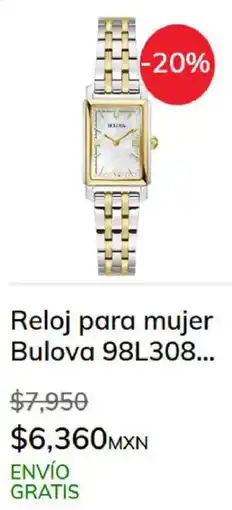Sanborns Bulova reloj para mujer oferta