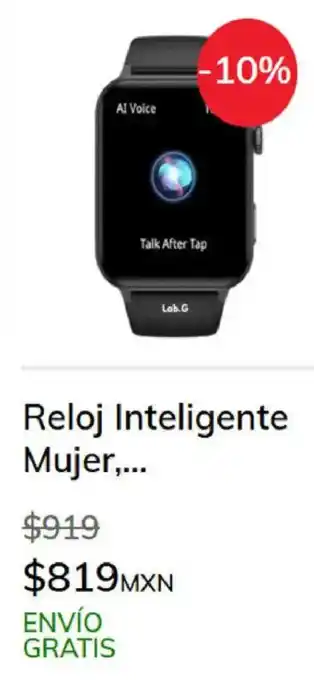 Sanborns Reloj inteligente mujer oferta